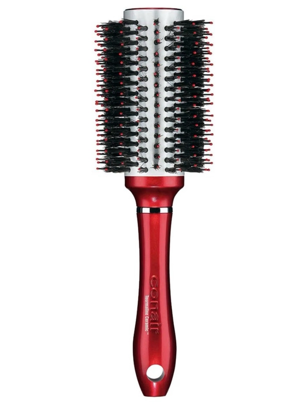 ⭐️ BRAND NEW in Packaging • Conair Tourmaline Round Bristle Brush • 2.5” Barrel